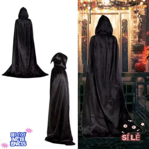 Áo choàng Halloween Phù Thủy Filewoto 59 inch - Trang Phục Hóa Trang Đặc Biệt cho Bữa Tiệc, Thời Trang Bí Ẩn