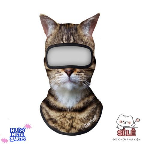 Mặt Nạ Balaclava 3D Mèo Musion - Che Nắng Thoáng Khí, Phụ Kiện Thời Trang Cho Nam Nữ Đam Mê Hoạt Động Ngoài Trời