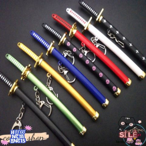 Móc Khóa Katana Kim Loại Zoro Law One Piece 16cm - Quà Tặng Độc Đáo Cho Fan Anime Nhật Bản, Thiết Kế Sang Trọng