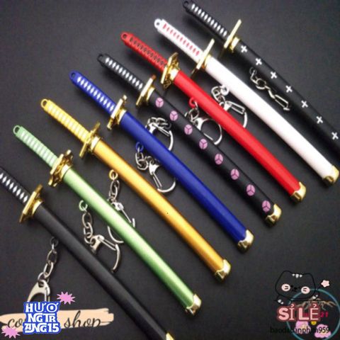 Móc Khóa Katana Kim Loại Zoro Law One Piece 16cm - Quà Tặng Độc Đáo Cho Fan Anime Nhật Bản, Thiết Kế Sang Trọng