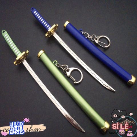 Móc Khóa Katana Kim Loại Zoro Law One Piece 16cm - Quà Tặng Độc Đáo Cho Fan Anime Nhật Bản, Thiết Kế Sang Trọng