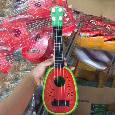 Đàn Ukelele Mini 35cm Chất Liệu Nhựa Bền - Âm Thanh Chuẩn, Quà Tặng Âm Nhạc Thú Vị