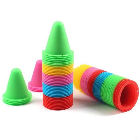 Cốc Chướng Ngại Vật Nấm 50 Chiếc - Dành Cho Đá Bóng & Trượt Patin Với Màu Sắc Rực Rỡ - Chất Liệu PE Bền Chắc