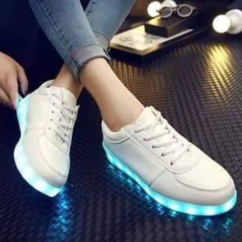 Giày Phát Sáng LED 7 Màu Unisex - Giày Da Dễ Lau Chùi, Thoải Mái, Có Sạc, Size 37-43, Phù Hợp Nam Nữ