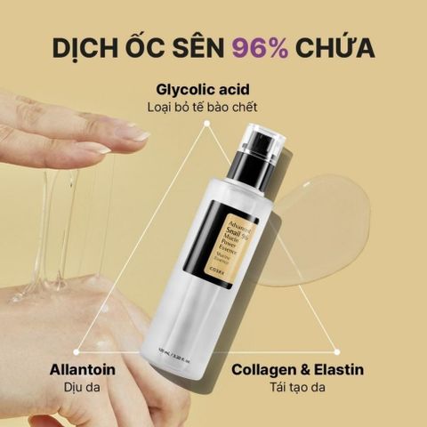 Tinh Chất Dưỡng Ẩm Cosrx Advanced Snail 96 Mucin Power Essence 100ml - Phục Hồi Da, Dưỡng Ẩm Sâu, Chính Hãng Hàn Quốc