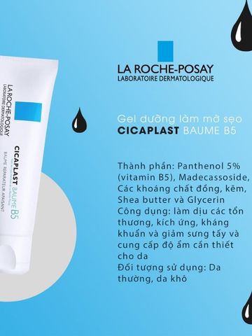 Kem Dưỡng Ẩm La Roche-Posay Cicaplast Baume B5 40ml - Phục Hồi Da Khô, Nhạy Cảm, Chính Hãng Pháp, Hỗ Trợ Chăm Sóc Da Tốt Nhất