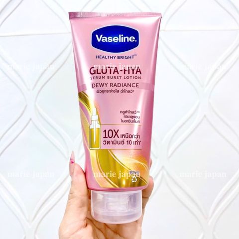 Sữa Dưỡng Thể Sáng Da Vaseline Gluta HYA Serum 10X - Giúp Làm Sáng, Cấp Ẩm và Mờ Thâm Sạm, Phù Hợp Mọi Loại Da, Chính Hãng