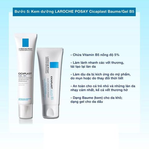 Kem Dưỡng Gel B5 La Roche-Posay Cicaplast 40ml - Phục Hồi Da Nhạy Cảm, Giảm Thâm, Dưỡng Ẩm Tối Ơi & Không Chứa Paraben