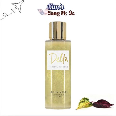 Xịt Thơm Toàn Thân Delta Goodrem Power Shimmer Body Mist 250ml - Hương Thơm Nhẹ Và Nhũ Giúp Da Lấp Lánh Rạng Rỡ