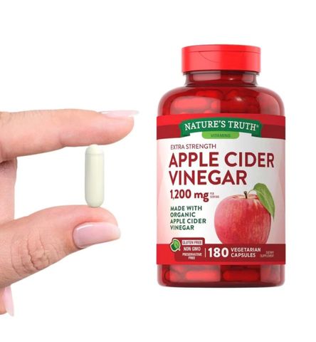 Viên Uống Giấm Táo Nature's Truth 1200mg - 180 Viên Hỗ Trợ Giảm Cân, Tiêu Hóa và Chế Độ Ăn Uống Lành Mạnh - Xuất Xứ Mỹ
