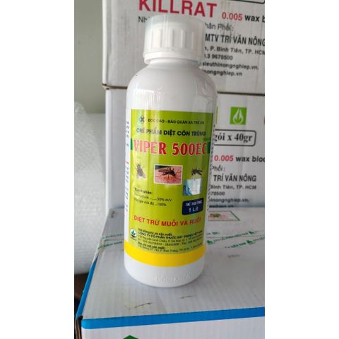 Thuốc Diệt Côn Trùng VIPER 500EC 1L - Chuyên Diệt Muỗi, Ruồi, Kiến, Gián - An Toàn, Hiệu Quả Cao, Được Bộ Y Tế Cấp Phép