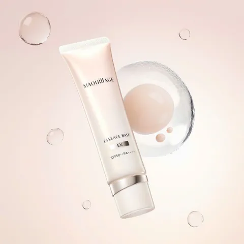 Kem lót trang điểm MAQuill Essence Base EX Pure Ivory SPF50+ PA++++ - Dưỡng ẩm, tạo nền sáng mịn, chống nắng cao, mọi loại da