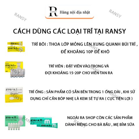 Viên Đặt Trĩ Chữ A Nhật Bản - Giảm Đau Rát, Hỗ Trợ Co Búi Trĩ, Hàng Nội Địa Nhật Bản, An Toàn và Hiệu Quả Cho Sức Khỏe Bạn
