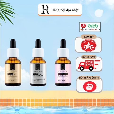 Serum Chống Lão Hóa QUALITY 1ST Derma Laser Ulthera - Giúp Sáng Da, Căng Bóng và Khỏe Mạnh, Nội Địa Nhật Bản