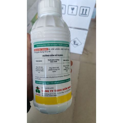 Thuốc Diệt Muỗi Côn Trùng PEKACON 100SC 1000ml - An Toàn Không Mùi, Hiệu Quả Lâu Dài, Chuyên Dùng Trong Nhà và Ngoài Trời