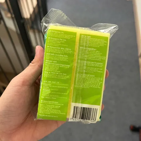 Miếng rửa chén 3M Scotch-Brite™ Tough Clean, 70 x 100mm - Siêu sạch, công nghệ độc quyền, mạnh mẽ nhưng không xước bề mặt, 1 miếng/gói