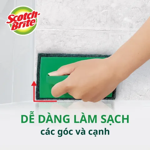 Bàn Chải Chà Sàn Siêu Sạch 3M™ Scotch-Brite® 7722 - Đa Năng, Không Trầy Xước, An Toàn Cho Sàn Gạch, Sứ, Vinyl, Thái Lan