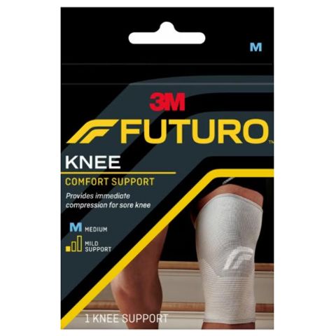Bó Gối Thể Thao Futuro 76587ENR Size M - Hỗ Trợ Tối Đa Cho Đầu Gối, Màu Xám, Chính Hãng 3M Mỹ