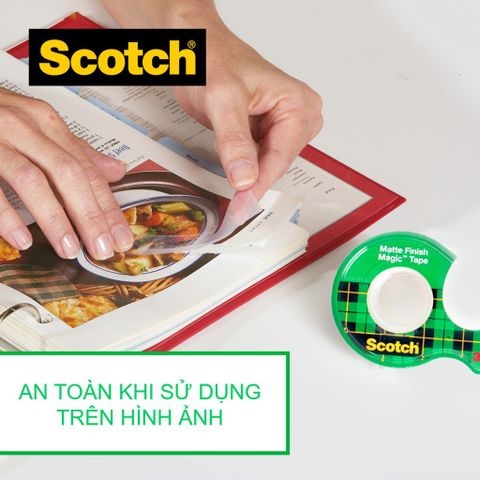 Băng Dính Kỳ Diệu 3M SCOTCH® MAGIC TAPE 122 - Set 3 Cuộn Trong Suốt 19mm x 16,5m, Lý Tưởng Cho Văn Phòng Và Học Sinh