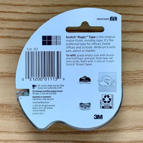 Băng Dính Kỳ Diệu 3M SCOTCH® MAGIC TAPE 122 - Set 3 Cuộn Trong Suốt 19mm x 16,5m, Lý Tưởng Cho Văn Phòng Và Học Sinh