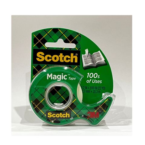Set 3 cuộn băng dính trong suốt 3M SCOTCH 119 - Chất lượng cao, lý tưởng cho văn phòng và DIY, có thể viết được, 12,7mm x 20,3m