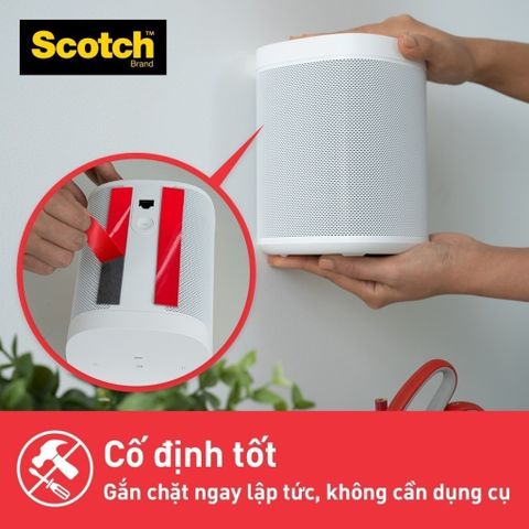 Băng Dính Hai Mặt Siêu Chịu Lực 3M Scotch 414-M19 - Kích Thước 19mm x 4m, Chịu Tải 6.7kg/1m, Lý Tưởng Cho Treo Đồ Trang Trí Nội Thất