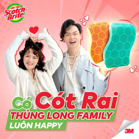 Combo 3 Miếng Cọ Rửa Chén 3M Scotch-Brite - Mút Hạt Mài Nổi Kháng Khuẩn, Chống Bám Bẩn, Dễ Dùng Trong Nhà Bếp