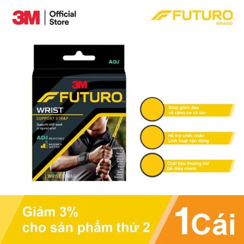 Băng Quấn Cổ Tay 3M FUTURO 46378ENR - Hỗ Trợ Thể Thao, Phòng Ngừa Chấn Thương Khi Tập Gym, Cầu Lông, Bóng Rổ, Có Thể Điều Chỉnh