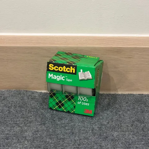 Combo 3 bịch băng dính trong suốt 3M SCOTCH MAGIC TAPE 3105 – 19mm x 7,62m, kèm lõi cắt tiện dụng