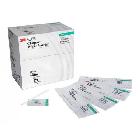 Varnish Ngừa Sâu Răng 3M™ Clinpro White 5% - Hộp 50 Gói, Chăm Sóc Răng Miệng Cho Trẻ Em, Sản Xuất Tại Mỹ