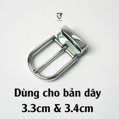 Đầu Khóa Dây Nịt Hợp Kim Cao Cấp 3.4cm - Khóa Thắt Lưng Sang Trọng, Bền Bỉ, Phù Hợp Với Dây Bản Lớn