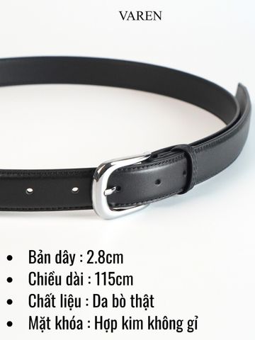 Thắt Lưng Nam Da Bò Thật 3.0cm Khóa Hợp Kim Bền Bỉ - Phong Cách Công Sở Unisex, Quà Tặng Thời Trang Chất Lượng