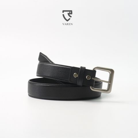 Thắt Lưng Nam Da Thật VAREN - Khóa Hợp Kim Cao Cấp, Bản 3.4cm Phong Cách Y2K Sang Trọng, Phụ Kiện Thời Trang Nam