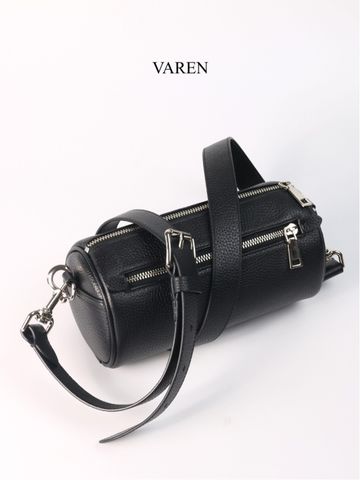 Túi Duffle Da Bò Thời Trang Unisex VAREN - Túi Đeo Chéo Dáng Trống Sang Trọng cho Nam Nữ, Chất Liệu Cao Cấp, Tiện Lợi Di Chuyển