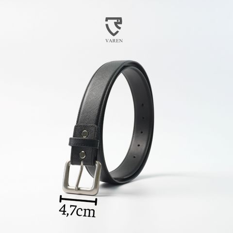 Thắt Lưng Nam Da Thật VAREN - Khóa Hợp Kim Cao Cấp, Bản 3.4cm Phong Cách Y2K Sang Trọng, Phụ Kiện Thời Trang Nam