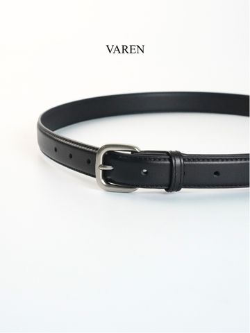 Thắt Lưng Da Bò VAREN ROMA Unisex - Khóa Hợp Kim Xám Khói, Bản 2.3cm, Phong Cách Tối Giản và Đẳng Cấp, Phụ Kiện Thời Trang Cao Cấp