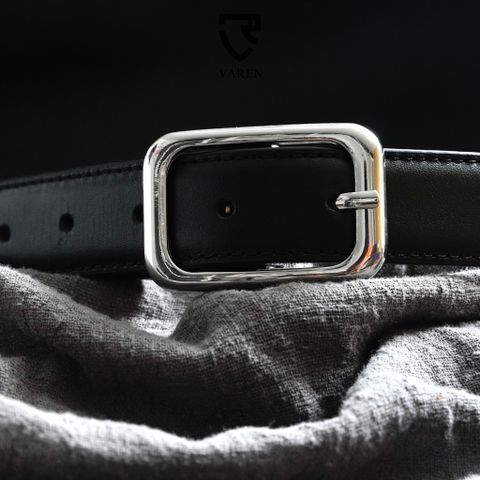 Thắt Lưng Da Thật Bản Nhỏ 2.8cm - Dây Nịt Phong Cách Tối Giản Unisex Khóa Hợp Kim Thời Trang TL01 cho Nam Nữ