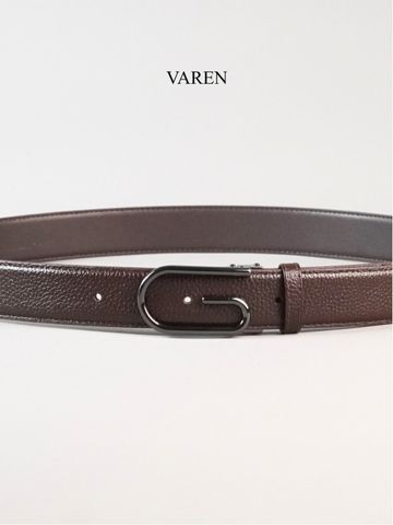 Thắt Lưng Nam VAREN GLORY Da Bò Thật - Dây Nịt Cao Cấp Bản 3.3cm Sang Trọng, Bền Bỉ Dành Cho Quý Ông
