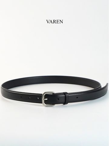 Thắt Lưng Da Bò VAREN ROMA Unisex - Khóa Hợp Kim Xám Khói, Bản 2.3cm, Phong Cách Tối Giản và Đẳng Cấp, Phụ Kiện Thời Trang Cao Cấp