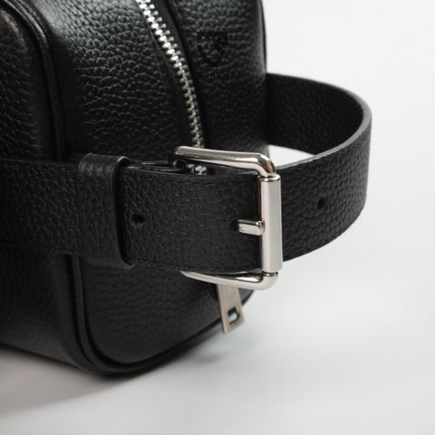 Túi Cầm Tay Da Bò Vân Hạt VAREN - Dopp Kit Cao Cấp Đựng Đồ Chăm Sóc Cá Nhân Sang Trọng Cho Nam Giới