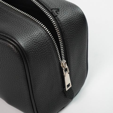 Túi Cầm Tay Da Bò Vân Hạt VAREN - Dopp Kit Cao Cấp Đựng Đồ Chăm Sóc Cá Nhân Sang Trọng Cho Nam Giới