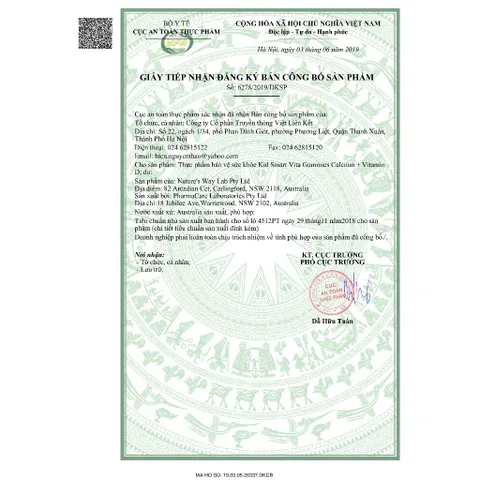 Kẹo Dẻo Canxi & Vitamin D3 Nature’s Way - Bổ Sung Canxi & Hỗ Trợ Phát Triển Xương Cho Trẻ Em, Vị Vani Ngon Miệng, Hàng Úc Chất Lượng