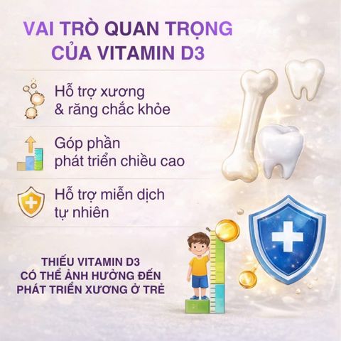 Vitamin D3 Nature’s Way Kids Smart 13ml - Giọt Nhỏ Hỗ Trợ Xương Cho Trẻ Sơ Sinh - Dinh Dưỡng Thiết Yếu Cho Bé