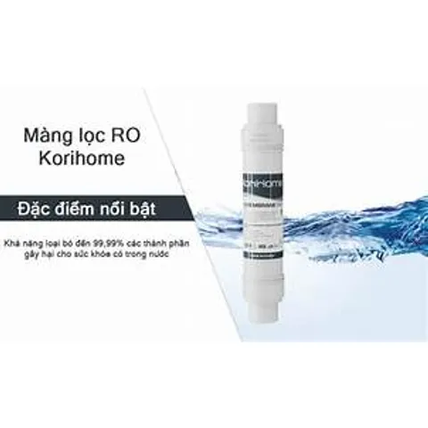 Lõi lọc R.O Korihome số 4 RO Membrane 80GPD - Loại bỏ 99.99% vi khuẩn & ion kim loại, dễ lắp đặt, chính hãng Việt Nam