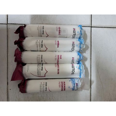 Bộ Lõi Lọc Chức Năng MUTOSI - Thay Thế Máy Lọc Nước RO - Lõi Khoáng, Hồng Ngoại, Nano Bảo Vệ Sức Khỏe