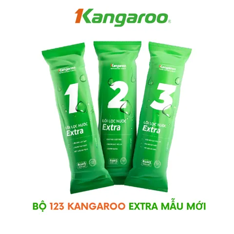 Combo 4 Lõi Lọc Nước RO Kangaroo 1234 - Chính Hãng, Thay Thế Dễ Dàng cho Máy Lọc Nước Kangaroo, Karofi, Sunhouse