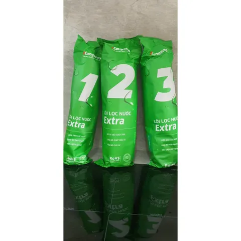Lõi lọc nước Kangaroo 1,2,3 Chính Hãng - Bộ Lõi Lọc RO Cho Máy Lọc Nước, Than Hoạt Tính, PP5, PP1 Micron