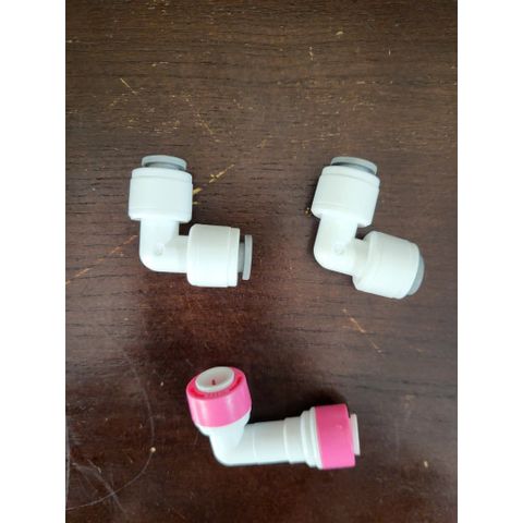 Combo Bộ 2 Co Nối Vuông 6-6 và Van 1 Chiều Góc Nối Nhanh - Thiết Bị Hệ Thống Máy Lọc Nước RO Chống Rò Rỉ