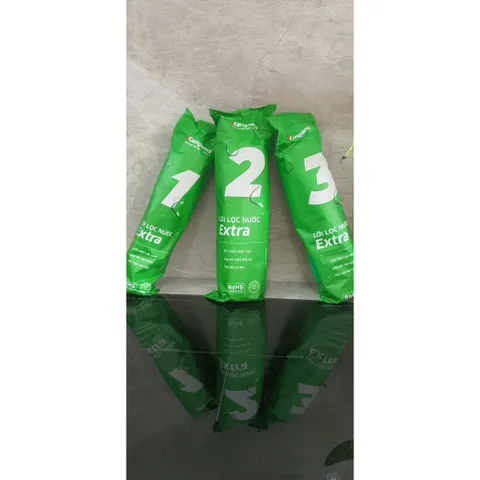 Lõi lọc nước Kangaroo 1,2,3 Chính Hãng - Bộ Lõi Lọc RO Cho Máy Lọc Nước, Than Hoạt Tính, PP5, PP1 Micron