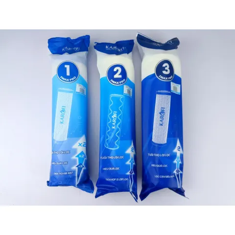 Lõi Lọc 1,2,3 Smax Pro Karofi Chính Hãng - Thay Thế Máy Lọc RO Tối Ưu Hiệu Quả Nước Sạch Cho Gia Đình